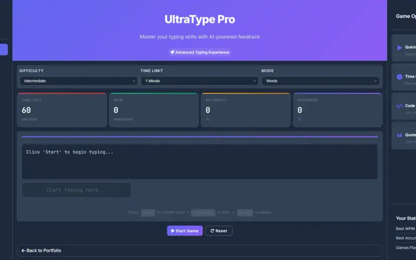 Preview of Speed Typer